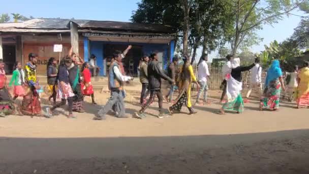 Vídeo Protesta Gente Del Pueblo Assam India — Vídeo de stock