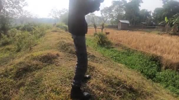 Capturando Momentos Câmera Dia Ensolarado Assam Índia — Vídeo de Stock