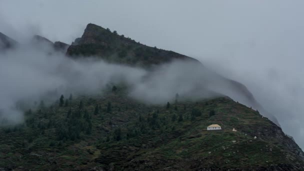 Туман Над Домом Гималаях — стоковое видео