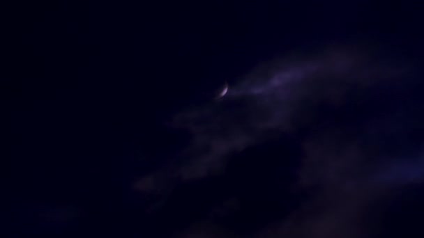 雲の月 タイムラプス — ストック動画