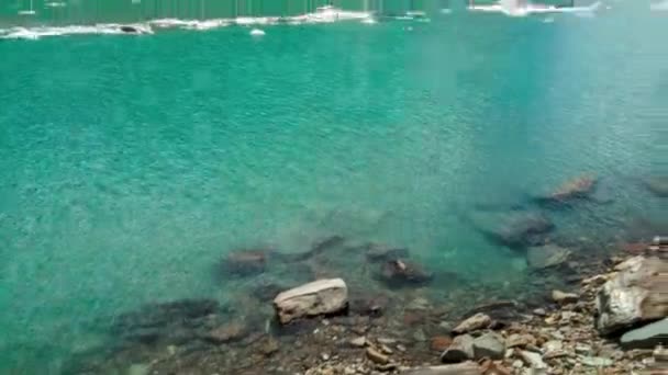 Timelapse Grönt Vatten Sjö Himalaya — Stockvideo