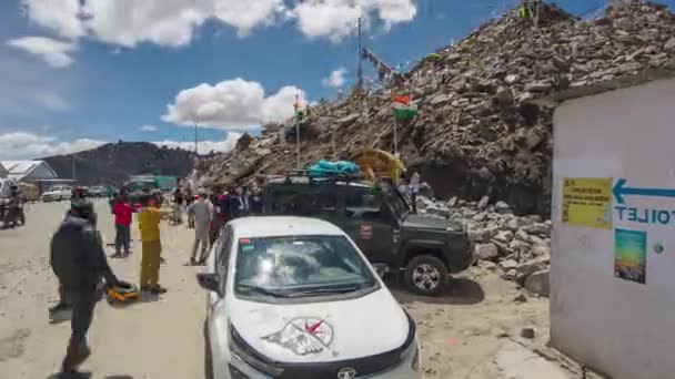 Khardungla Pass Top Timelapse — Stock video