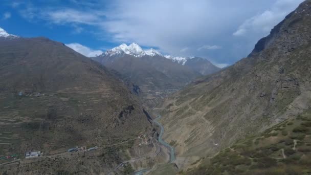 Timelapse Vue Panoramique Sur Les Montagnes Himalaya — Video