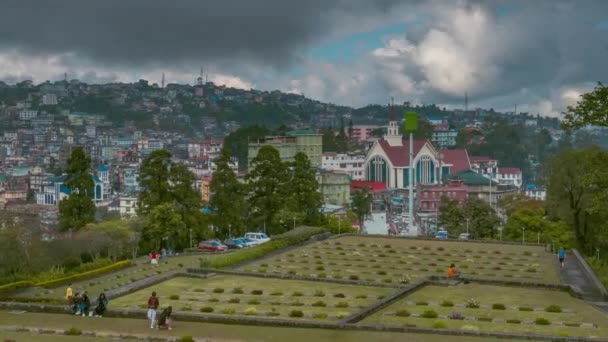 Timelapse Miasta Kohima Pomnika Wojny Światowej — Wideo stockowe
