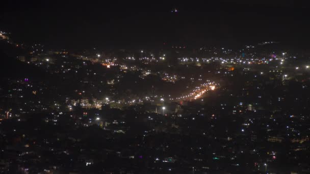 印度拉贾斯坦邦斋浦尔市夜景 — 图库视频影像