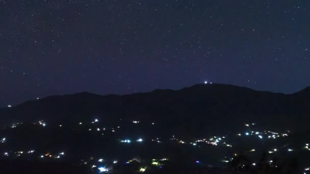 Lyrid Meteor Time Lapse Nad Sarkaghat — Wideo stockowe