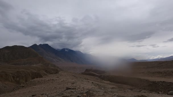Timelapse Van Bewolkt Weer Ladakh — Stockvideo