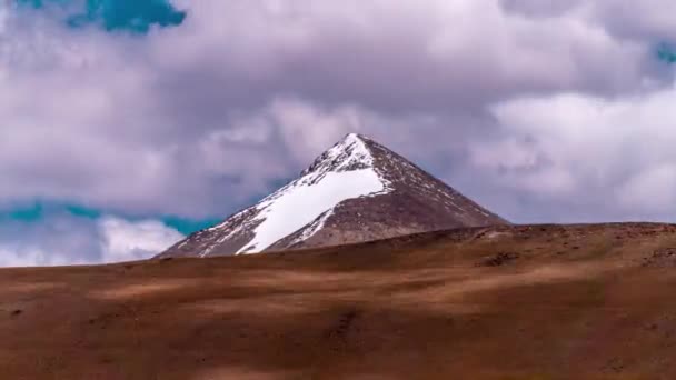 Zeitraffer Der Wolken Über Den Bergen Ladakh — Stockvideo