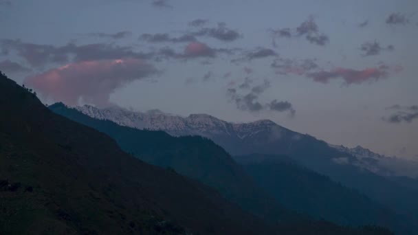 Zeitraffer Von Suru Valley Kargil Ladakh Indien — Stockvideo