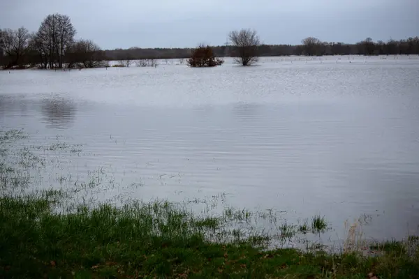 Köyün kırsal kesimindeki Niederlangen, bölge büyükelçiliği, daha düşük saksafon, Almanya - doğal afet