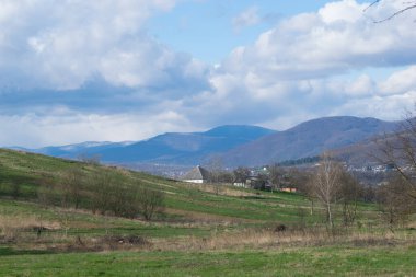 Ukrayna 'nın Transcarpathia köyünde doğa