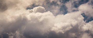 Cloudy stormy sky with clouds. Nature abstract background