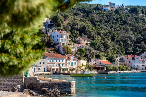 Pequena Cidade Velha Resort Costa Adriático Montenegro Popular Destino Férias — Fotografia de Stock
