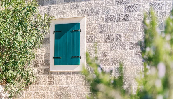 Blühende Rosmarinpflanze Vor Dem Hintergrund Mediterraner Architektur Lebensstil Sommernatur — Stockfoto