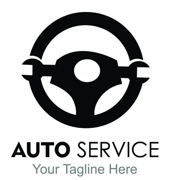 auto service logo design vector isolated on white background