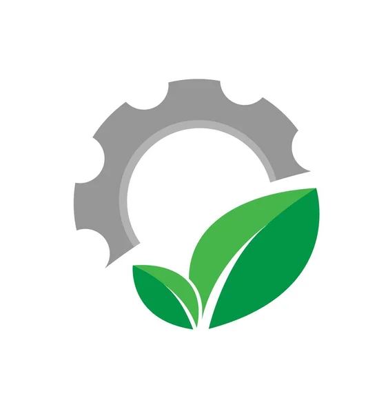 Green Tech Logo Design Vector — Vector de stock