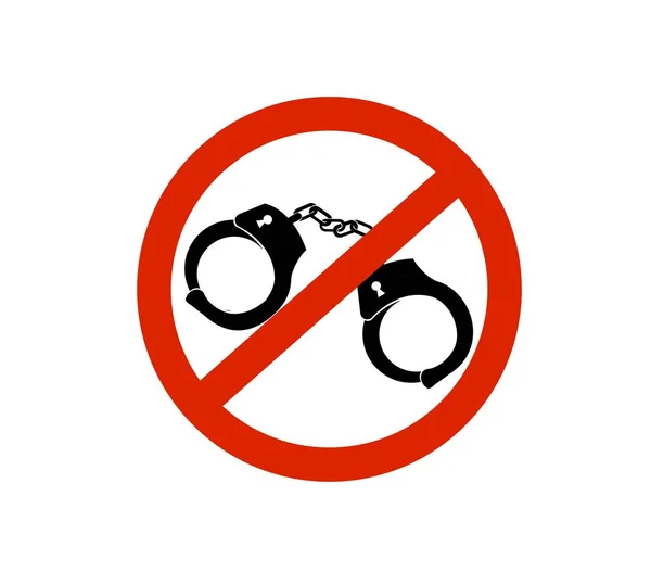 no crime allowed sign vector