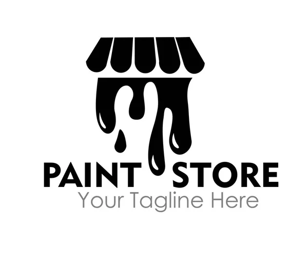 paint store logo design concept isolated on white background