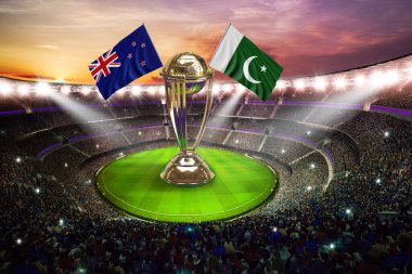 Karaçi, Pakistan, 12 Ekim Icc Kriket Dünya Kupası 2023 bayrakları..