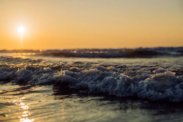 Landscape Sea Sunset Beach — Zdjęcie stockowe