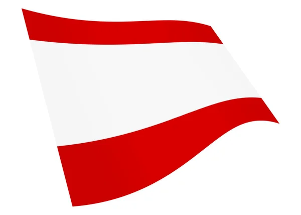 Een Tahiti Zwaaiende Vlag Grafisch Geïsoleerd Wit Met Clipping Pad — Stockfoto