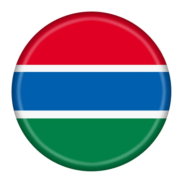 Georgia Flagga Knapp Illustration Med Klippning Väg — Stockfoto
