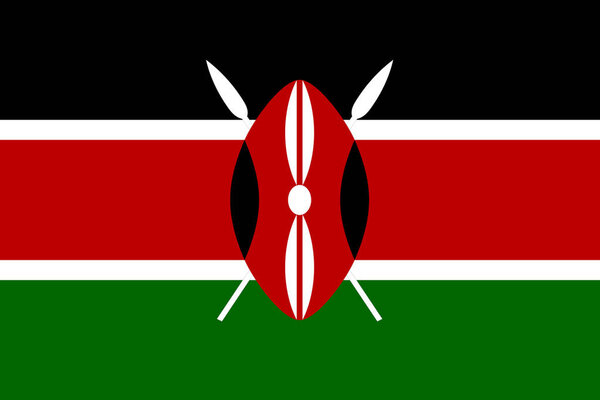 Фон флага Кении иллюстрация большого файла