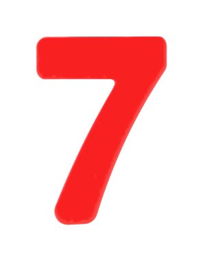 Kırpma yolu beyaz üzerine 77 manyetik harf