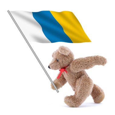 Kanarya Adaları arkaplan illüstrasyonunun büyük bir bayrağı