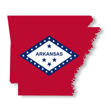 Arkansas Eyaleti Bayrak Haritası Çizim Yolu