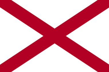 Bir Alabama Eyaleti Bayrak arkaplan illüstrasyonu
