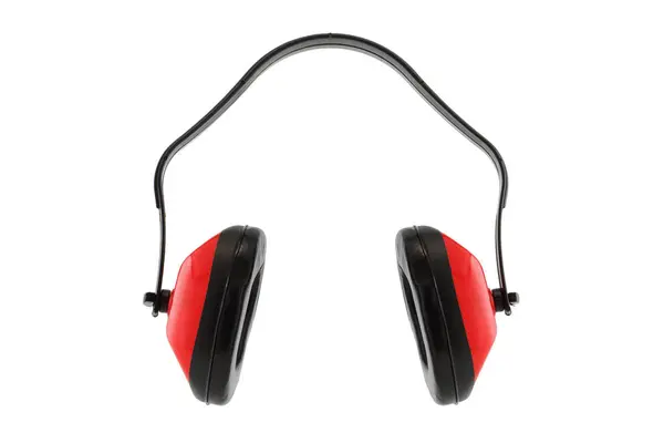 stock image A pair of orange ear defenders