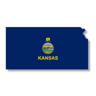 Kansas Eyaleti Bayrak Haritası Çizim Yolu