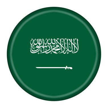 Kırpma yolu ile Suudi Arabistan bayrağı illüstrasyonu