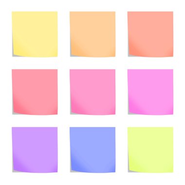 Pastel renklerde not koleksiyonu gönder
