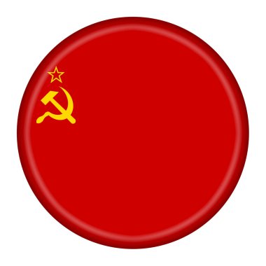 Kırpma yolu kırmızı çekiç orak CCCP olan bir SSCB bayrağı çizimi