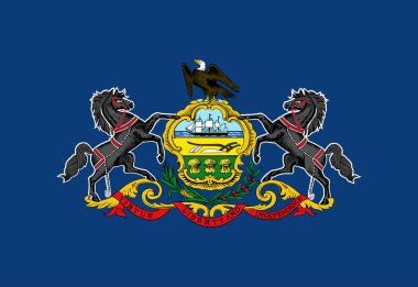 Pensilvanya Eyalet Bayrağı arkaplan illüstrasyonu