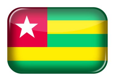 Bir Togo web simgesi dikdörtgen düğmesi