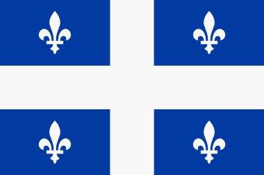 Bir Quebec Kanada bayrak arkaplan illüstrasyonu