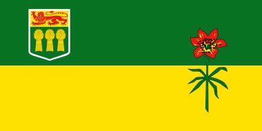 Saskatchewan Kanada bayrak arkaplan illüstrasyonu