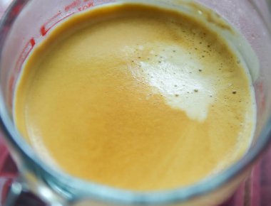 Kahve fincanında Espresso.