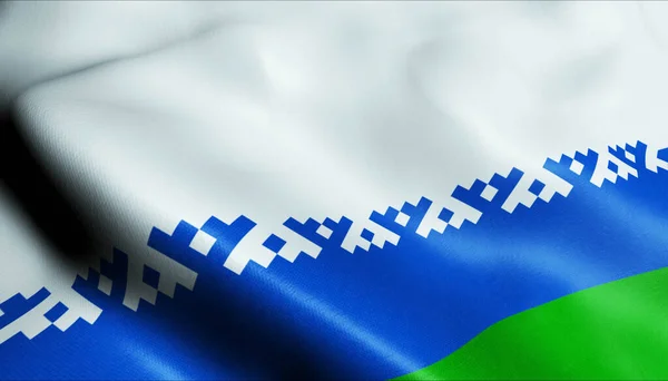 Soggetti Federali Russia Bandiera Nenets Okrug Autonomo — Foto Stock