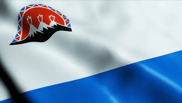 Assuntos Federais Rússia Bandeira Kamchatka Krai — Fotografia de Stock