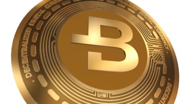 Bytecoin Bcn Şifreleme İşareti Beyaz Arkaplanda İzole Edildi