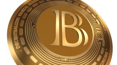 Siyah Para Kırpma Şifreleme İşareti Beyaz Arkaplanda İzole Edildi