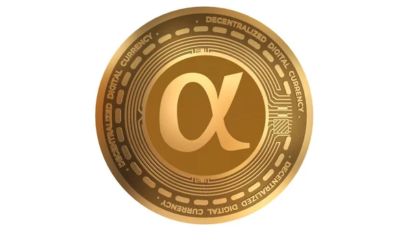 Golden Cryptocurrency Agoras Tokens Agrs Sign Isolated White Background — стокове фото