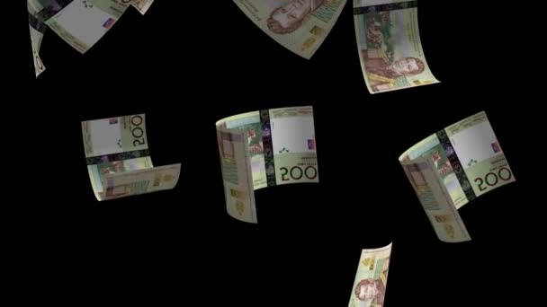 Falling Haiti Money Banknote — Vídeos de Stock