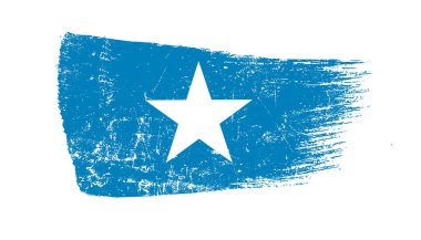 Grunge Fırça Vuruşu Somali Bayrağı