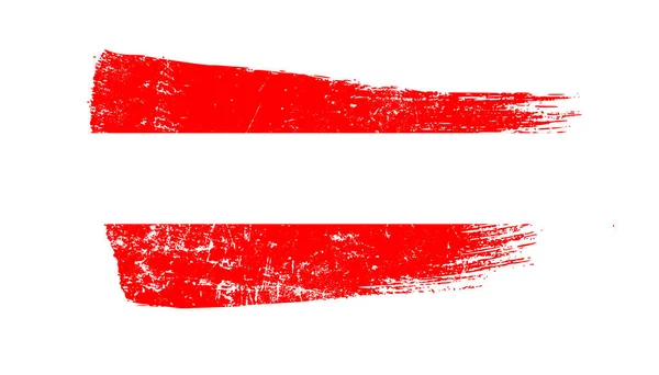 stock image Grunge Brush Stroke With Austria Flag