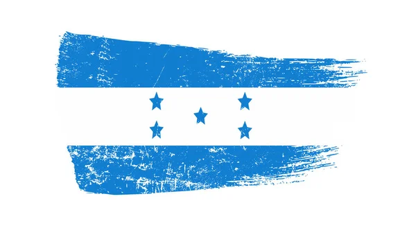 Grunge Brush Stroke Met Honduras Vlag — Stockfoto